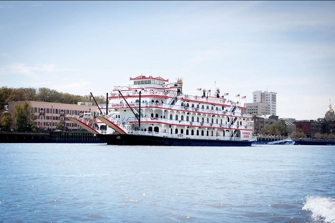 2-Hour Savannah Sunset Riverboat Cruise - The Savannah River Route: Talmadge Bridge + River Street Lights