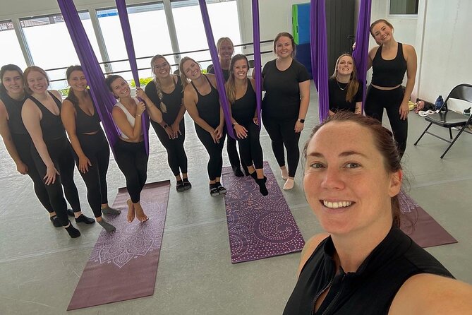 Aerial Yoga in Savannah - The Silk Hammock, the Stable Beam, and the Safety Feel
