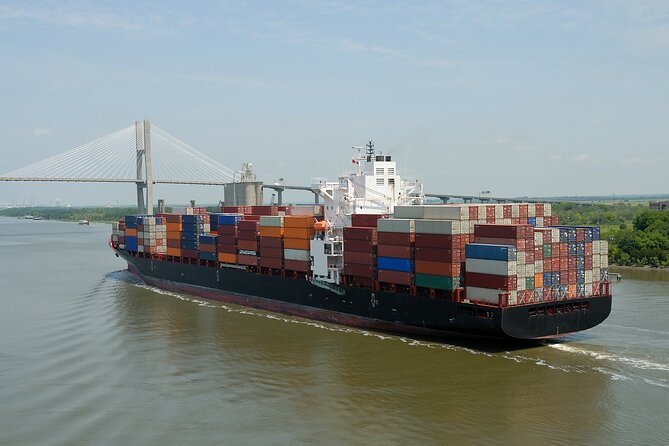 Narrated Port Tour Cruise of Savannah - From River Street to the working port: how the route runs
