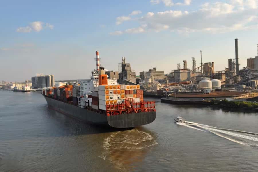 Savannah: Cruise Port Tour - River Explorer: your ride toward the Port of Savannah