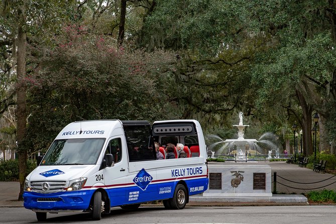 Savannah Open Top Panoramic City Tour with Live Narration - Chippewa Square: a name with a story behind it