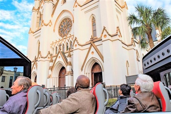 Savannah Open Top Panoramic City Tour with Live Narration - Forsyth Park and the Starland District drive-by